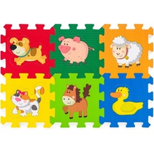 Plastica Pěnové puzzle ze zvířátky 6 ks