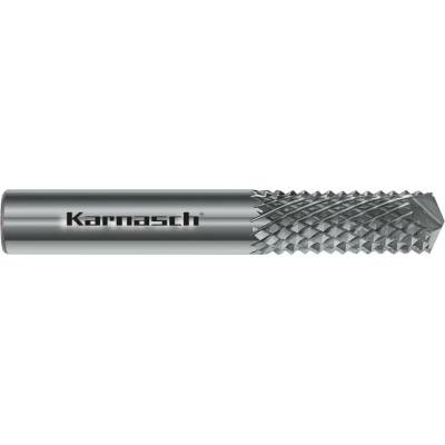 116004020 | Tvrdokovová rotační fréza s úhlem vrtání 135° pro GFK, CFK 8,0x25x8-63 mm