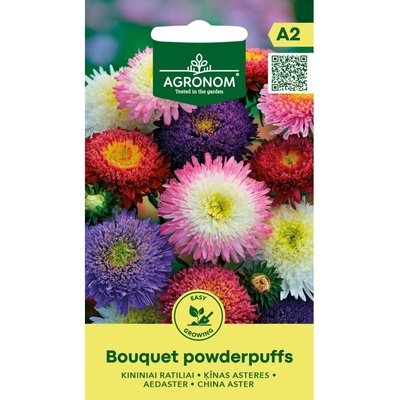 Seklos Астри двуцветни Микс Букет пудрички Callistephus chinensis L Ness Bouquet powderpuffs