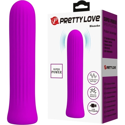Мини вибратор, супер мощен, 10см. - Pretty Love Blanche Purple I (DEBRA01811)