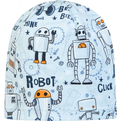 ESITO jarní čepice Robot modrá
