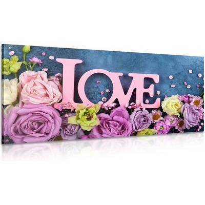 Obraz s nápisem Love - 140x70