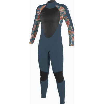 Dětský O'Neill Girls Epic 4/3 Back Zip Full copen blue/painted tropics/copen blue