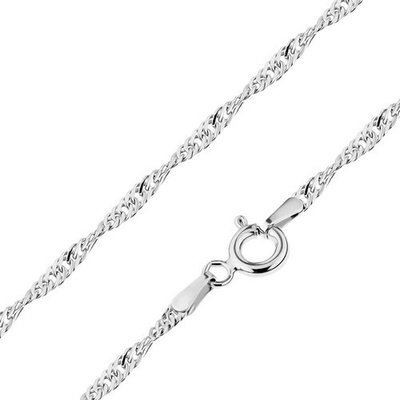 Šperky eshop 14K zlatý řetízek singapur se spirálovým efektem S3GG187.46