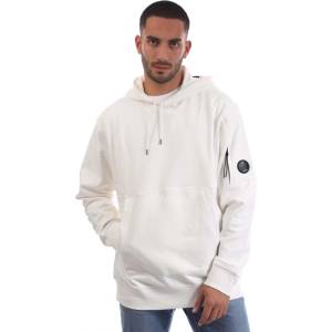 C.P. Company Суичър CP Company Diagonal Raised Fleece Lens Hoodie - White