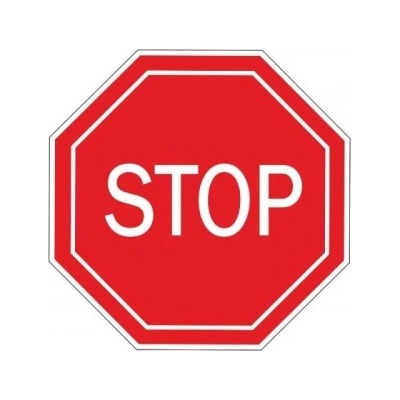 APLI самозалепващ стикер "stop (10702168)