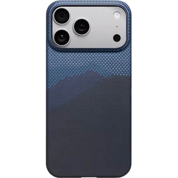 PITAKA Кевларен кейс с MagSafe за iPhone 17 Pro - Pitaka StarPeak MagEZ 7 Ultra Slim Case Aramid Fiber (тъмносин) (KI1704OP)