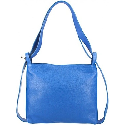 Made In Italy kožená kabelka na rameno/batoh 575 modrá