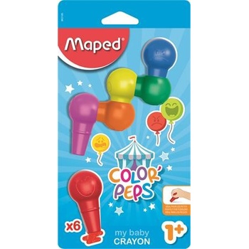 MAPED Voskovky "Color`Peps Baby" 6 rôznych farieb
