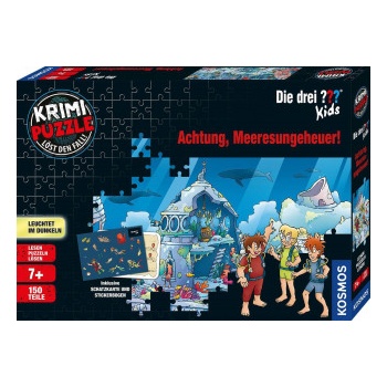 Franckh-Kosmos Krimi-Puzzle: Die drei ? ? ? Kids 150 Teile - Achtung, Meeresungeheuer!