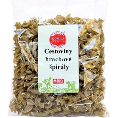 Biomila Cestoviny zo zeleného hrachu špirály bio 250 g