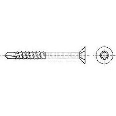 Killich vrut 4.0x35 BIELY ZINOK zápustná hlava samovrtný TORX 20+drážka [1 ks]