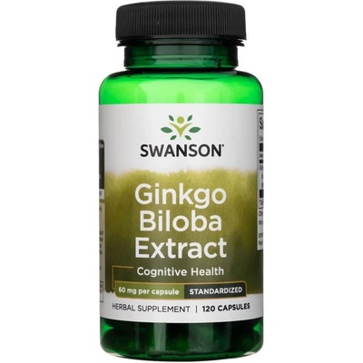 Swanson Ginkgo Biloba 60 mg 120 kapslí