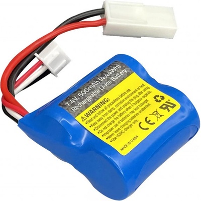 Power Venom: Li-Ion baterie 7,4V 600mAh Mini Tamiya Plug