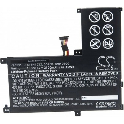 VHBW Батерия за Asus Q504U, B41N1532, 3100 mAh (888202105)