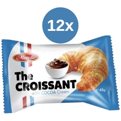 Morello croissant s kakaovým krémem 12 x 45 g
