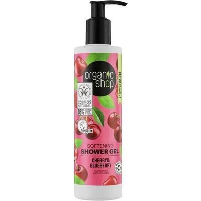 Organic shop Zjemňující sprchový gel Třešeň a borůvka 280 ml