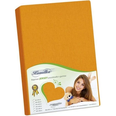 veratex Prostěradlo jersey oranžové 220x200