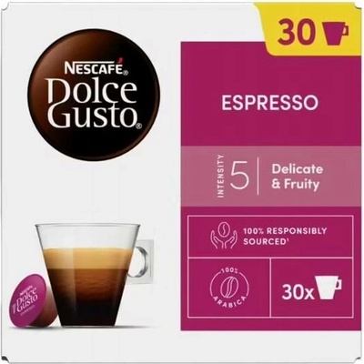 Nescafe Dolce Gusto Kapsle pro Dolce Gusto Espresso Intenso Decaffeinato 30 ks