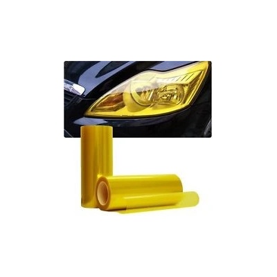 Auto123 Fólia na svetlá Žltá 30cm šírka