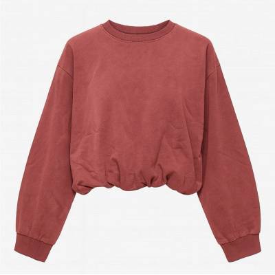 I Saw It First Пуловер I Saw It First Acid Wash Jumper - Burgundy