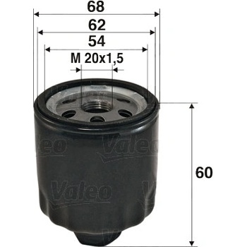 VALEO Olejový filter 586011