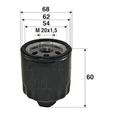VALEO Olejový filter 586011