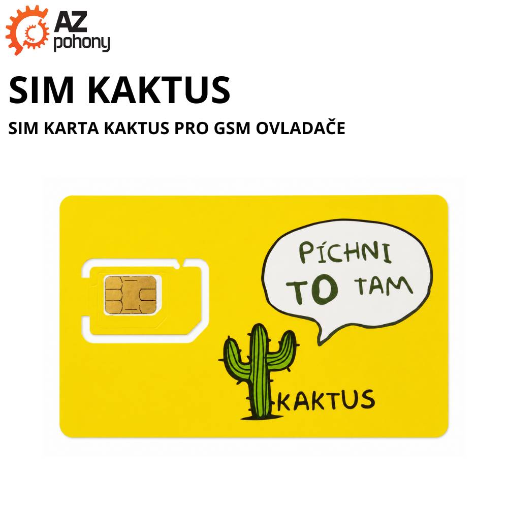 SIM KAKTUS - SIM karta Kaktus pro GSM ovladae od 169 K - Heureka.cz