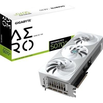 Видео карта Nvidia GF RTX 5070 Ti, 16GB, Gigabyte Aero, OC, PCI-E 5.0, GDDR7, 256-bit, DisplayPort, HDMI (GV-N507TAERO OC-16GD)