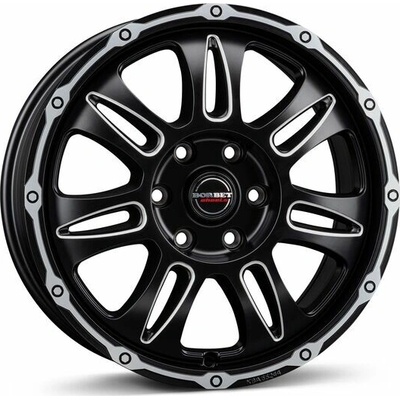 Borbet CW8 8x18 6x130 ET48 black rim polished