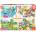 Educa - Puzzle 4x puzzle Deň v škole - 40 - 99 piese