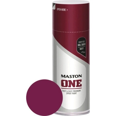 Maston one lak v spreji Matt RedRAL3003 400 ml rubínovo červený