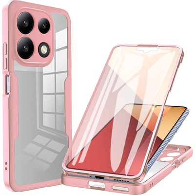 Techsuit Калъф за Xiaomi Redmi Note 13 4G + Протектор - ColorVerse 360 Series - Розов