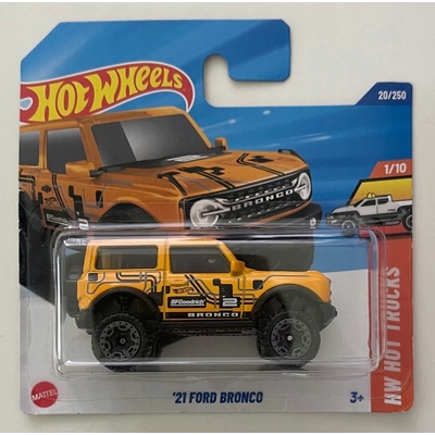 BRONCO HOT WHEELS '21 FORD 1/10 20/250 ORANŽOVÝ
