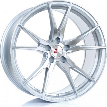 2Forge ZF2 12x20 5x100 ET27-58 silver polished