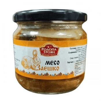 Родопа Троян Месо Заешко в буркан Родопа Троян 320гр