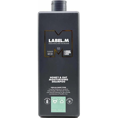 label.m Honey & Oat Moisturising Shampoo 1000 ml