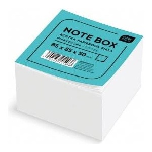 Interdruk Paper cube white 85x85x50 mm unglued