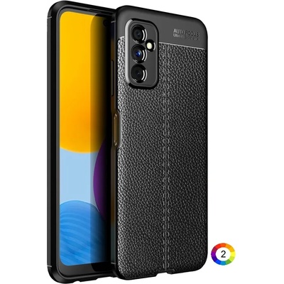 Samsung Galaxy M52 5G Удароустойчив Litchi Skin Калъф и Протектор
