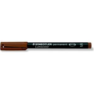 STAEDTLER Безалкохолен маркер, OHP, 0, 4 mm, STAEDTLER "Lumocolor 313 S", кафяв 313-7 (313-7)