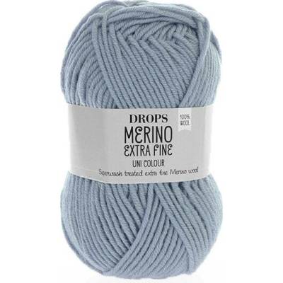 Příze DROPS Merino Extra Fine uni color 38 - modrá liška