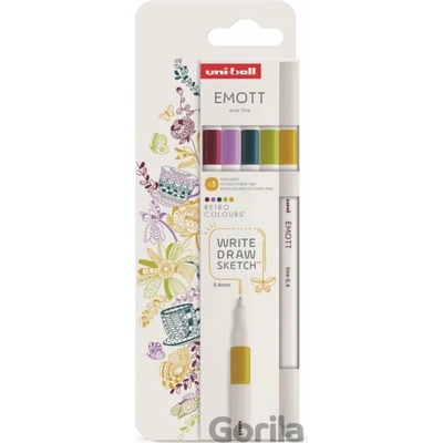 UNI EMOTT liner sada Retro - 5 ks - OFFICE LINE