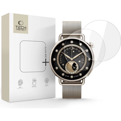 Tech-Protect 2 броя стъклени протектори за Xiaomi Watch S4 (41mm) от Tech Protect Glass Fit+ - Clear (5906302335435)