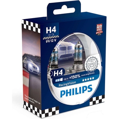 Philips RacingVision +150% H4 P43t 12V 55W 2 ks