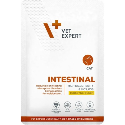 VetExpert VD 4T Intestinal Cat Turkey&Chick 100 g