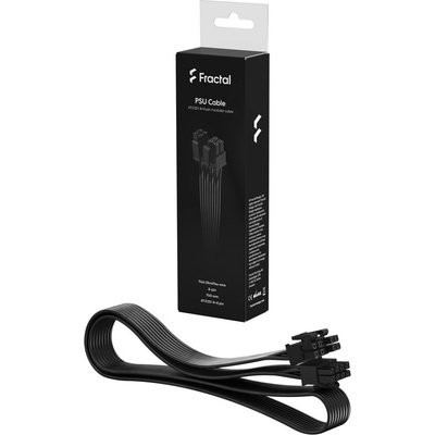 Fractal Design Захранващ кабел Fractal Design ATX12V Modular Cable, от 8 Pin(м) към 4+4 Pin(м), 70 cm, черен (FD-A-PSC1-001)