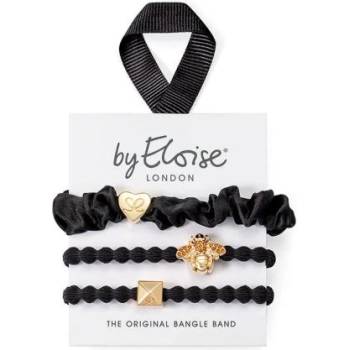 By Eloise London Set Bee Black комплект ластици за коса