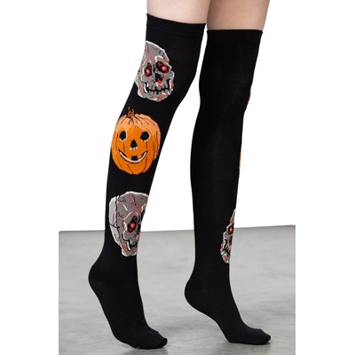 KILLSTAR чорап за коляно KILLSTAR - Morbid Over - черно - KSRA009519