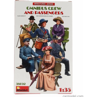 Miniart Figures Omnibus Crew And Passengers 1:35