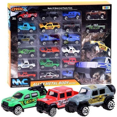Joko Velká sada 20 kovových autíček PlayCars